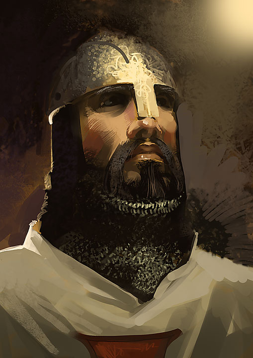 Laura's rescuer was a knight in shining armour